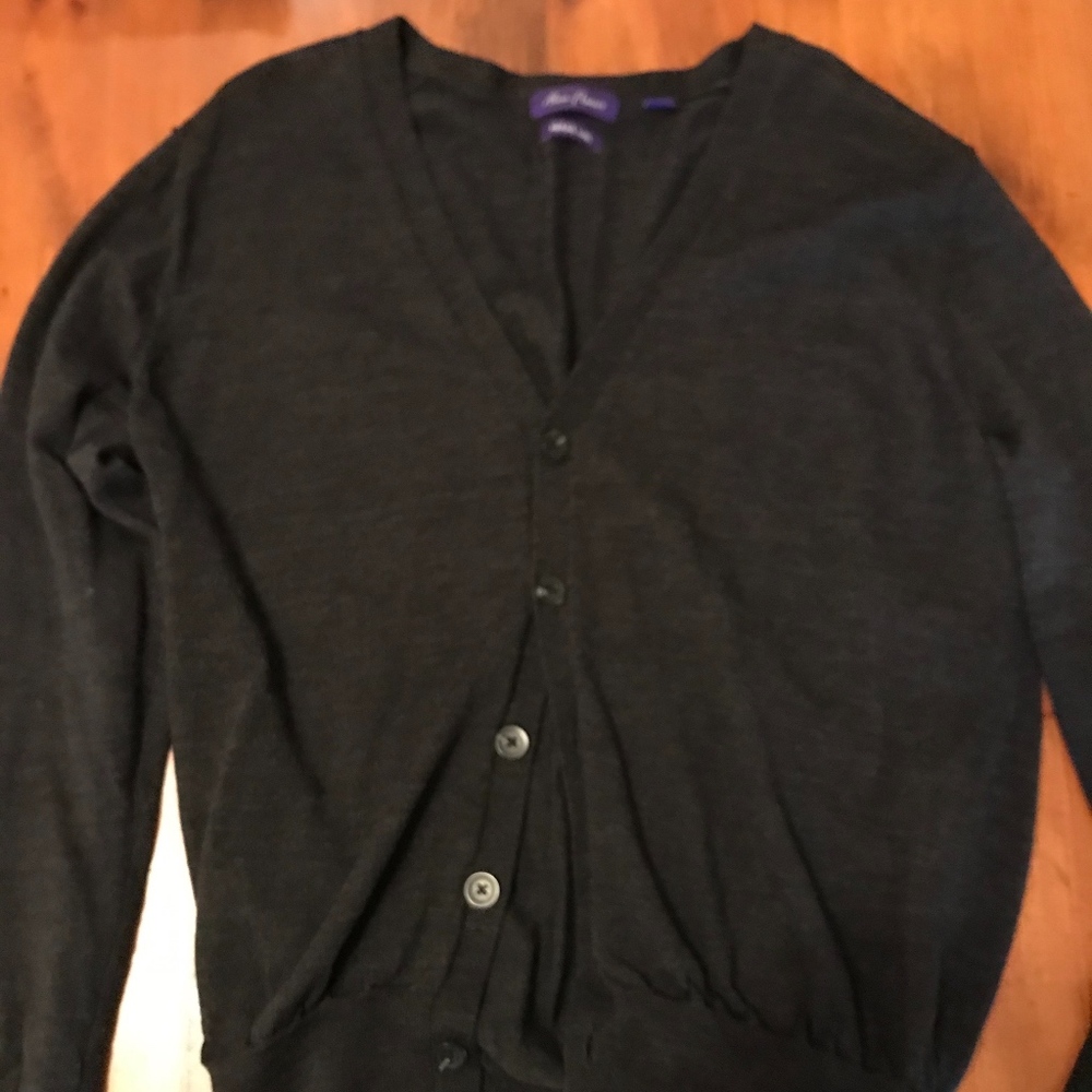 Men’s Alan Flusser V-Neck Cardigan Sweater - Sz M